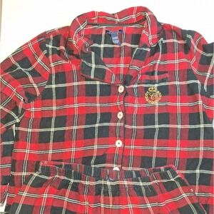 Chaps Red and Black‎ Plaid Pajama Set